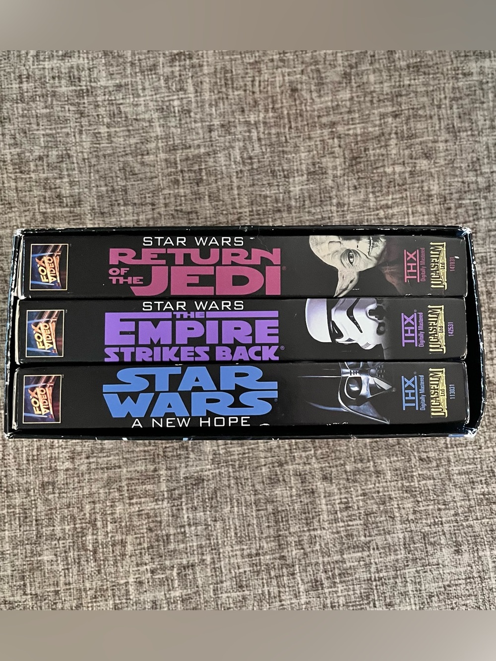 "1995 Star Wars Trilogy VHS Box Set -Incomplete/ Replacement Tape Vintage